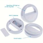 Cleantrust Led Selfie Flash Ring Light - Portable Mini Fill Light For Phone Live Streaming & Video, Bright White Led Ringlight For Photos & Videos, Battery-Powered, Easy To Clean & Skin-Friendly, Phone Lights For Decoratio - Image 4