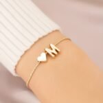 1Pc Mini Love Heart Letter Beads Thin Chain Bracelet Simple Minimalist Hand Chain Jewelry - Image 18