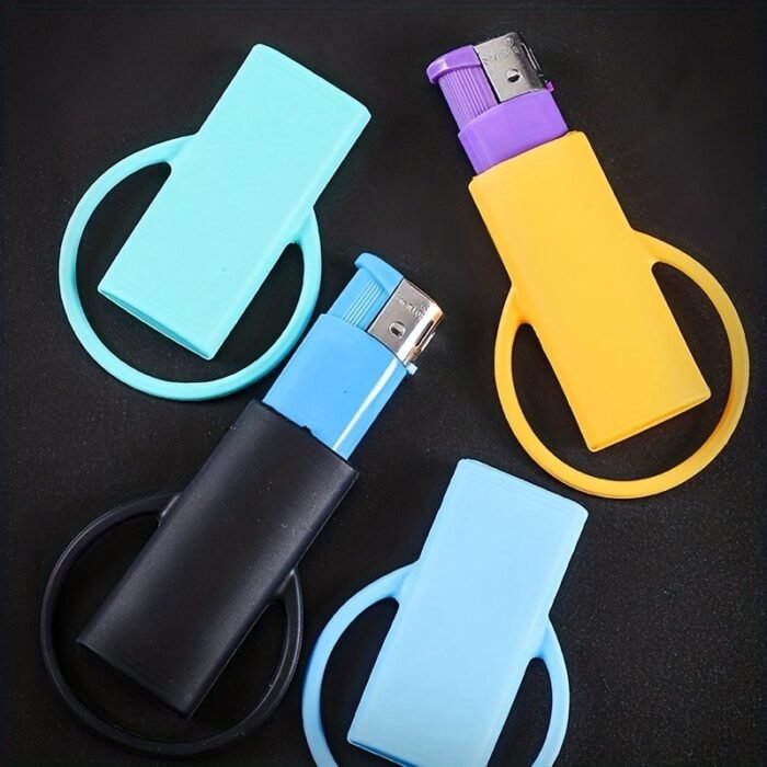 1Pc, Color Silicone Lighter Case Protector, Safe Storage Surround Sleeve Cigarette Accessories Lighter Protection Sleeve - Image 8
