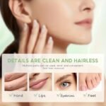 10/20/30Pcs Lip, Facial, Eyebrow Bikini Line Hair Removal Wax Strips, Amber, With Vitamin E Care Wipes - Image 2