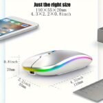 Wowssyo Dual Mode 5.1+2.4G Wireless Gaming Mouse, Usb Rechargeable Mouse, Silent Backlight, Ergonomic, For Laptop - Image 2