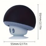 1Pc Cute Little Mushroom Head Portable Wireless Speaker, Can Be Used As A Mobile Phone Stand, Small And Delicate And Fall-Proof, Suction Cup Suction Is Excellent, Mini Cartoon Mushroom Head Speaker Gift - Image 2