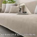 1Pc Chenille Ribbed Sofa Cover - Pet-Friendly Non-Slip Couch Protector For 3/2/4-Seater & Sectional Sofas, Machine Washable Soft Stretch Fabric, Contemporary Home Decor For Living Room, Bedroom, Office, Jacquard Texture | Easycare Material, Couch Covers For Sofa - Image 64