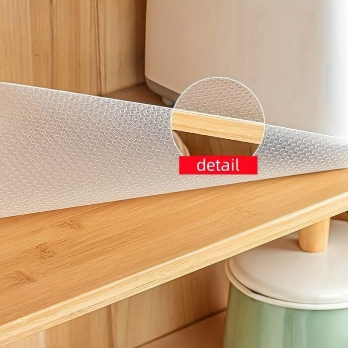 1 Roll Waterproof & Eva Cabinet Drawer Liner Mat - Oil/Water/Stain Resistant, Non-Slip Kitchen Organizer For Refrigerator Shelves, Drawers, Countertops - Easy To Clean Household Storage Supplies, Shelf Liners - Image 11