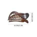 2Pcs Simple Style Hair Clip Acrylic Matte Acrylic Hair Claw Thick Hair Barrettes For Styling Hair Accessories For Women And Daily Use - Image 6