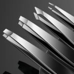 4Pcs Stainless Steel Tweezers Set Eyebrow Splinter & Ingrown Hair Removal Tools With Storage Bag For Men & Women Eyebrow Grooming Tools