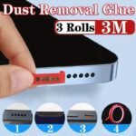 1Pc Universal Mobile Phone Hole Dust Removal Glue Mobile Phone Receiver Cleaning Artifact For Iphone 14 For Samsung For Xiaomi Cleaning Tool