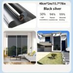 1Pc Glass Sticker Insulation Film, Anti-Peep Sunscreen Window Film, Anti-Ultraviolet Shading Film, Balcony Office One-Way Perspective Film - Image 5