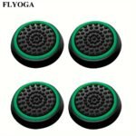 4Pcs Flyoga Ps5/Ps4/Ps3/Ps2/Xbox One/360 Controller Thumb Stick Grips - Non-Slip Gaming Caps With Green/Blue/Red/Black/Color-Coded Buttons, Easy Snap-On Installation, Durable Analog Stick Covers For Enhanced Grip & Control (Compatible With Ps5/Ps4/Ps3/Ps2/Xbox One/360) - Padded & High Quality, Precise Fit, Multi-Color Options (Green, Blue, Red, Black, White, Grey), Console Accessories, High Quality Material, Snug Fit, Competitive Players, Console Gamers - Image 5