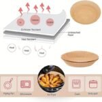 10/50/100Pcs, Disposable Air Fryer Liners (16.0Cm), Square Paper Air Fryer Liner Pots, Paper Basket Bowls, Baking Trays, Oven Accessories, Baking Tools, Kitchen Gadgets, Kitchen Accessories - Image 11