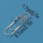 1Pc/5Pcs Metal Love Creative Paperclip Style Pen Holder, Simple Portable Student Notebook Holder Accessories Round Ballpoint Pen Clip - Image 7