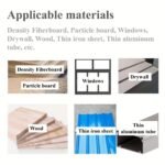 10/25/50Sets Hollow-Wall Anchors Drywall Anchor Kit With Screws, Self-Drilling Hollow Wall Anchor, 50Sets Grey Butterfly Hollow Wall Anchors Expansion Tube Pipe, Self Drilling With Zinc Plated Screws For Gypsum Board Fastener Hanging Items On Drywall - Image 9