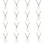 Stainless Steel Minimalist 26-Letter Pendant Necklace - Hip-Hop & Everyday Unisex Jewelry, Initial Gift For Women & Men, Durable Year-Round Wear, Necklace, Daily Wear Accessory, Modern Jewelry, Polished Finish - Image 8