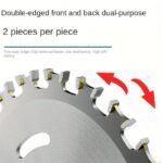 Craftsmanship Tool Professional Dual-Direction Carbide Woodworking Saw Blade - High Manganese Steel, Sharp Teeth For Efficient, Compatible With And Circular Saws, Woodworking Tools - Image 7