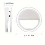 Cleantrust Led Selfie Flash Ring Light - Portable Mini Fill Light For Phone Live Streaming & Video, Bright White Led Ringlight For Photos & Videos, Battery-Powered, Easy To Clean & Skin-Friendly, Phone Lights For Decoratio - Image 2