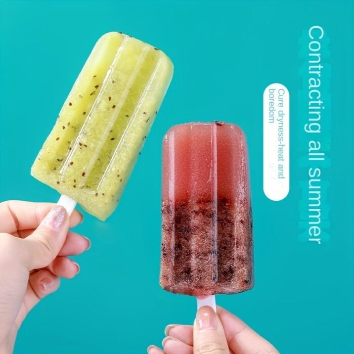1Pc, Popsicle Mold, 4 Cavity Home Ice Cream Mold Diy Homemade Popsicle Mold Children'S Creative Ice Cream Popsicle Box, Summer Kitchen Gadgets, Kitchen Stuff, Kitchen Accessories, Home Kitchen Items - Image 2
