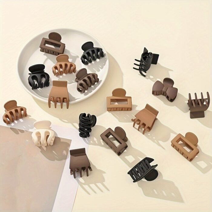 3Pcs Matte Hair Claw Clip Simple Style Shark Claw Clips Solid Color Hair Claw Elegant Hair Clips For Women - Image 4