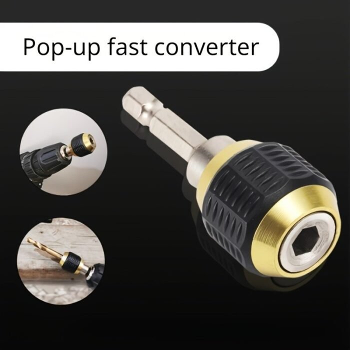 Hand Electric Drill Three-Claw 60Mm Large Head Pop-Up Hexagonal Handle Quick Change Connector - Image 1