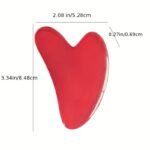 Heart-Shaped Massage Tool - Pastel Pink Facial & Body Scraping Board For Light Beige Care, Muscle Toning, Hair Removal - Durable & Easy-Clean Surface - Salon Or Home Spa Use - Beauty Device, Massager For Body, Soothing Aesthetic, Easyclean Material, Aesthetic Scraper, Hygienic Scraper, Skincare Device, Selfcare Routine - Image 6
