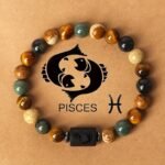 Stylish Zodiac Sign Natural Stone Beaded Bracelets For Men & Women - Unique Prayer & Blessing Accessory, Ideal Birthday Gift For Couples & Friends - Image 5