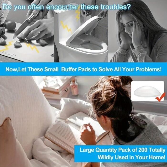 100/200/300/400Pcs Self-Adhesive Clear Rubber Feet Bumpons Noise Dampening Buffer Pads For Drawers, Picture Frames, Cupboard Door Stop Bumpers - Image 27