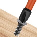 6 Pieces Industrial Ph2 Magnetic Screwdriver Bit Set, S2 Alloy Steel Anti-Slip Manual Electric Screw Drill Bits, 1/4" Hex Shank, Strong Magnetism, Length 25-150Mm - Image 7