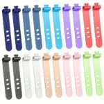 12Pcs Silicone Tie, Data Cable Storage Earphone Cable Organizer, Winder Anti-Lost Fastener, Data Cable Bundle Strap - Image 4