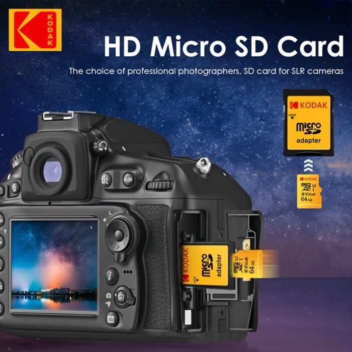 The Kodak High-Speed U3 Micro Tf Includes Sd Adapters Of 32G, 64G, 128G, And 256G. The Uhs-I Provides Excellent Value And Is Ideal For High-Speed Tf Storage At 4K/120Fps, Making It Compatible With Smartphones, Camera Storage, Action Cameras, Car Audio, And More. - Image 16