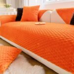 1Pc Honeycomb Velvet Sofa Cover, Pet'S Favorite, Dog Friendly, Couch Cover, Thick Plush Furniture Protector, Fuzzy Non Slip Sofa Slipcover, For Bedroom Office Living Room Home Decor - Image 18