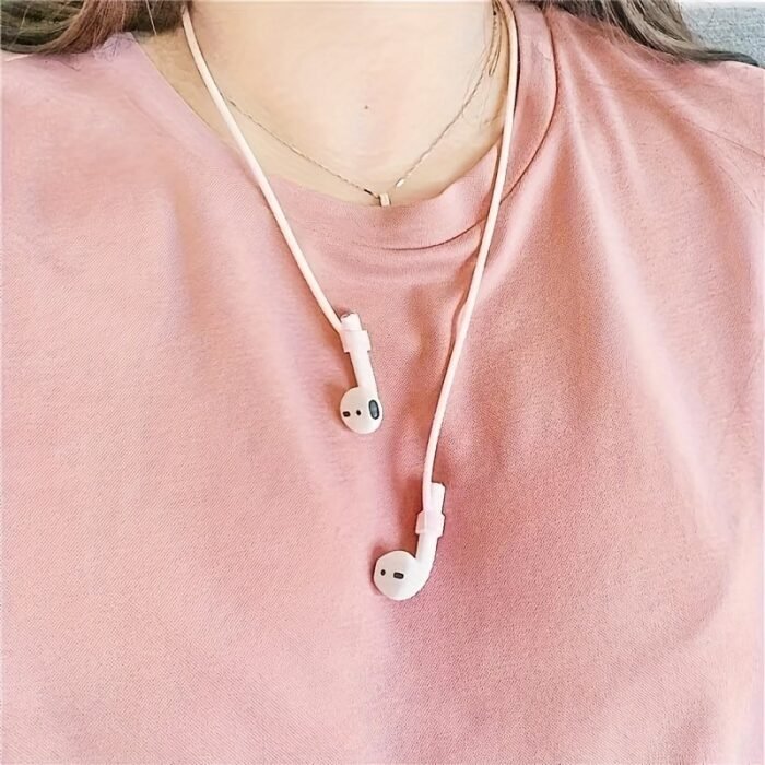 Earphone Anti Loss Rope Wireless Earphone Silicone Neck Strap - Anti-Loss, Comfortable Gift Birthday Gift - Image 4