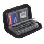 1Pc Portable Multi-Function Pvc Camera Card Storage Bag - Securely Store Cf, Sd & Switch Memory Cards! Keep Your Media Safe And Organized ? 1 Compact Case With 18 Sd Slots + 4 Cf Compartments - Image 3