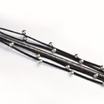 1Pc Multi-Layered Faux Leather Bracelet - Black Layered Chain Design With Rhinestones Accents, Double Wrap Long Bracelet For Women & Men, Everyday & Party Jewelry Gift For Anniversary, Birthday, Valentine'S - Unisex Cuff For Couples, Couple Bracelets, Versatile Fashion Accessory, Bohemian Style, Metallic Accents, Anniversary Present, Durable Accessory, Trendy Accessory - Image 16