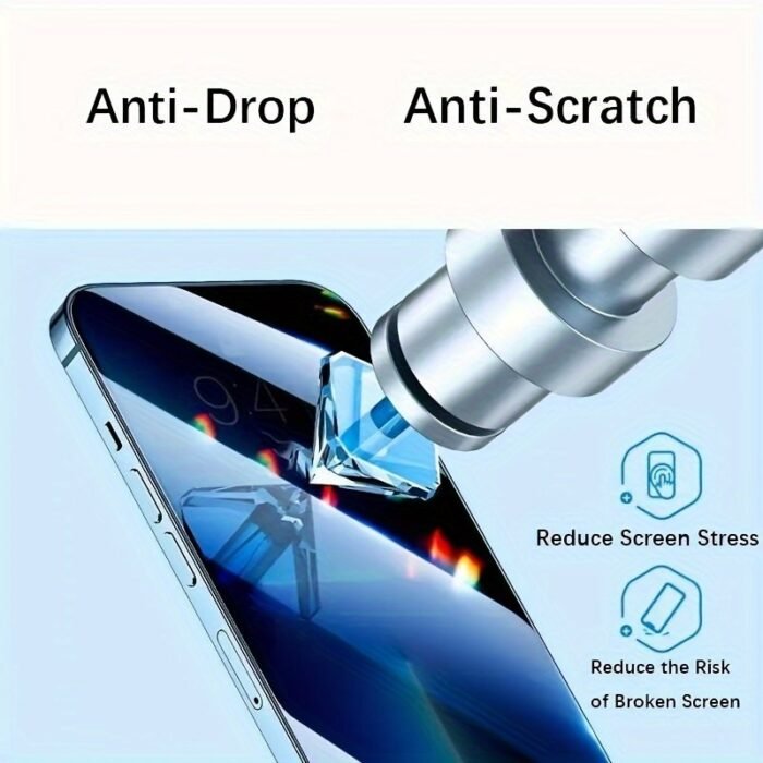 3Pcs Full Cover Privacy Screen Protector Tempered Glass For Iphone 15 Pro Max Plus/Iphone 14 Pro Max Plus/Iphone 13 Pro Max/Iphone 12 Pro Max/11 Pro Max Privacy Protection Glass For Iphone X/Xs Max/Xr/7/8 Plus/6/6S Plus 9H Anti Fingerprint - Image 9