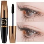 Fiber Waterproof Mascara, Fast Drying Curling Eyelashes Extension Makeup, Long Lasting Slender Smudge Proof, Black Color Tone, All Skins, Long-Wearing, Lengthening, Transfer-Proof - Image 6