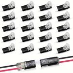 10/20Pcs Double Line Insertion Connector, 2-Pin 2-Port, Pvc Insulated, Copper Contact Material, Quick Connect Termination, Uncharged Power Mode, With Locking Buckle, For Led Wire Connection, Nodemcu Lua - Image 5