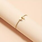 1Pc Mini Love Heart Letter Beads Thin Chain Bracelet Simple Minimalist Hand Chain Jewelry - Image 24