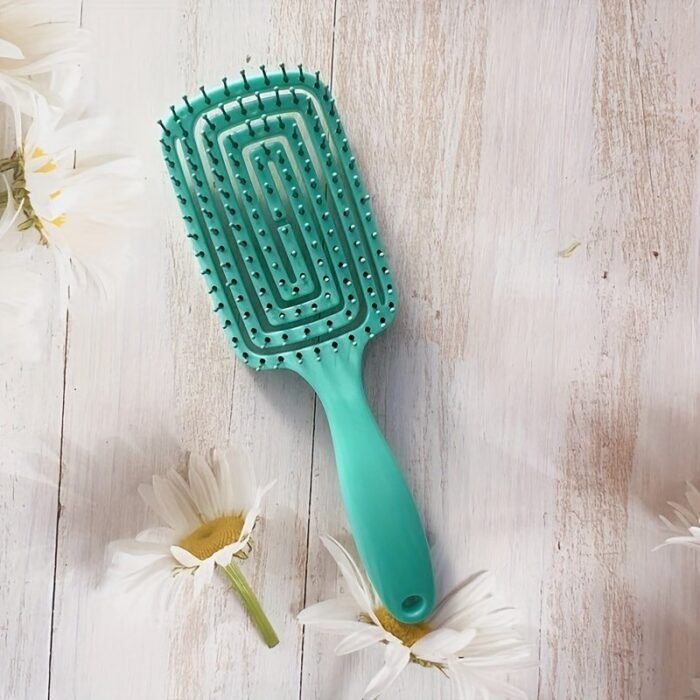 1Pcs Hollow Out Hair Comb Anti Static Detangling Hair Comb Fluffy Hair Styling Comb For All Hair Types - Image 7