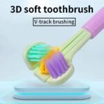 1Pc Threesided Soft Bristle Toothbrush, Bristle Travel Toothbrush For Adult, Soft Bristle Toothbrush, Complete Teeth And Gum-Care Great Bristles Clean Each Tooth Soft And Gentle Toothbrush - Image 8