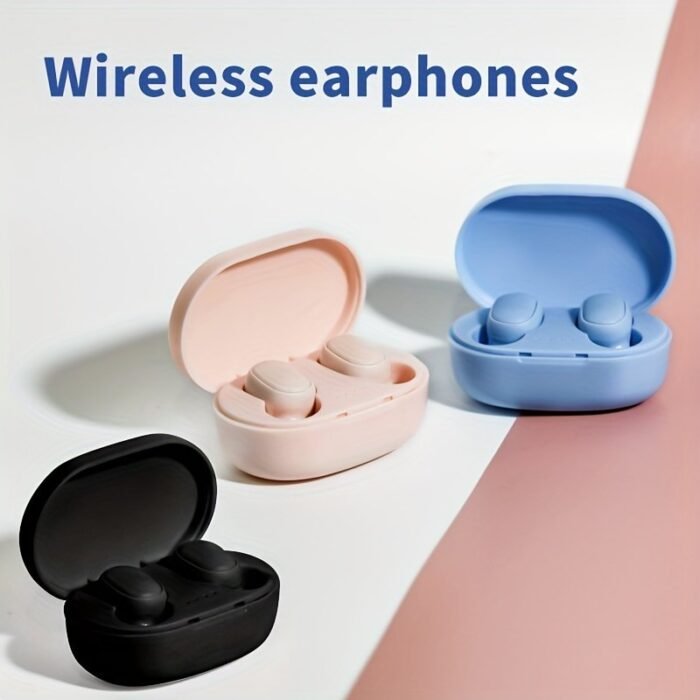 Giceck Tws Wireless Earbuds - Compact In-Ear Mini Headphones With Charging Case, Pink & Blue, Portable Design, Ideal For Sports & Gifts, Usb-C, 150Mah Battery, Isolation Mode, Lightweight Plastic Design - Image 1