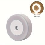 1Pc Led Touch Night Light, Dimmable Bedroom Decorative Lamp Suitable For Kids' Room, Hallway, Bathroom, Living Room, Wardrobe, Cabinet - Warm/White Light - Image 7