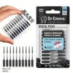 Dr. Emma 100Ct/Pack Dental Picks Charcoal Brush Picks 100Ct/Pack - Image 10