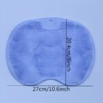 1Pc Reusable Bath Exfoliating Pad For Feet & Back, 11.8-Inch Soft Plastic/Rubber Cushion, No Power Needed, Bathroom Washing Pad For Toilet & Shower - Image 6