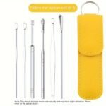 New Stainless Steel Ear Scoop Set For Cleaning Ears, Spiral Adult Ear Cleaner With Ear Digging Spoon - Image 16