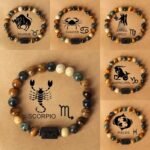 Stylish Zodiac Sign Natural Stone Beaded Bracelets For Men & Women - Unique Prayer & Blessing Accessory, Ideal Birthday Gift For Couples & Friends - Image 4