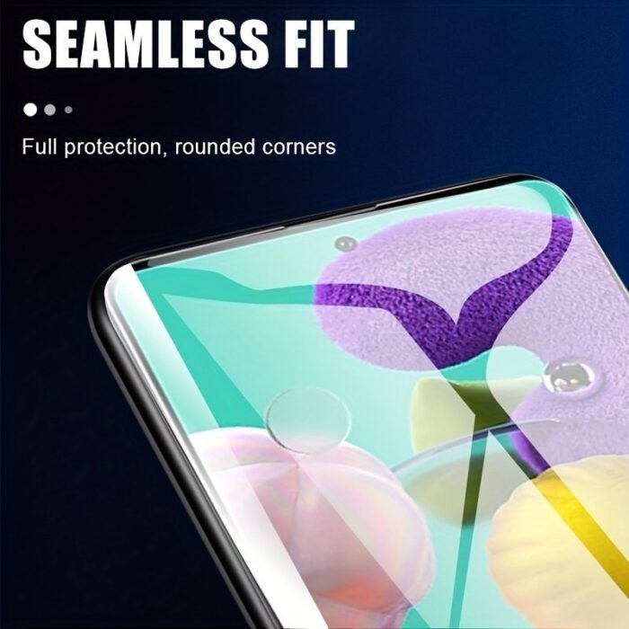 2Pcs Full Screen Hydrogel Film For Samsung For Galaxy A Series - Anti-Scratch, Anti-Fingerprint, Ultra Thin, High Sensitivity, Hd View, Fingerprint Unlock Support, Glossy Finish, Full Coverage Protection, Fingerprint Resistant Screen Protector | Vibrant Design | Ultra Thin Film, Screen Protectors For Smartphones - Image 12