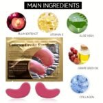 Hydrating Pink Under Eye Mask Hydrogel Moisturizing Under Eye Patches For Women And Men - Image 4