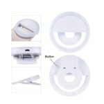 Cleantrust Rechargeable Led Ring Light For Selfies And Live Streaming, Portable Circular Flashlight, Dual Power Mode: Battery/Usb, Warm White Light, With 40Mah Polymer Lithium Battery, For Smartphones, Cameras, And Makeup - Image 12