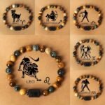 Stylish Zodiac Sign Natural Stone Beaded Bracelets For Men & Women - Unique Prayer & Blessing Accessory, Ideal Birthday Gift For Couples & Friends - Image 6
