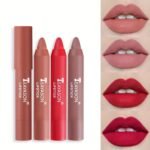 12 Colors Matte Moisturizing Lipstick Crayons - Long Lasting, Waterproof, Smooth, Fuller Lip Makeup Finish Valentine'S Day Gifts - Image 2