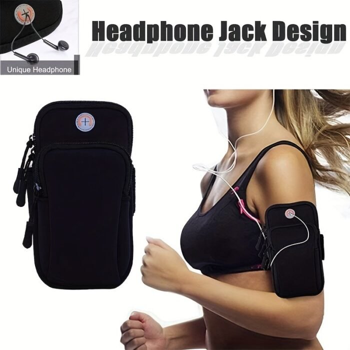 Waterproof Running Arm Bag For Mobile Phones - Securely Store Your Phone While Exercising - Image 1